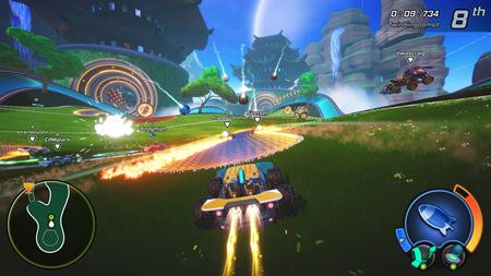 Turbo Golf Racing vyzerá ako mix Rocket League a Fall Guys