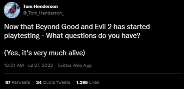 Beyond Good and Evil 2 predsa len žije, vstupuje do playtestingu!
