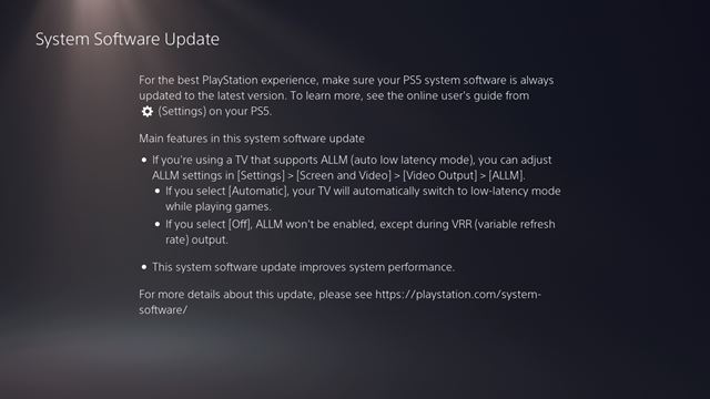 PS5 v novom update dostalo ALLM funkciu