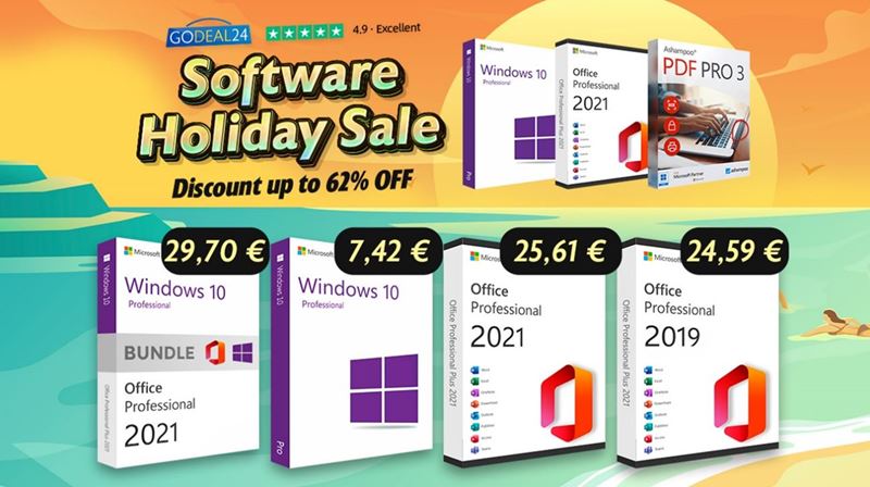 Godeal24 super ponuka: OS Windows od 6,14  a MS Office od 13,52 !