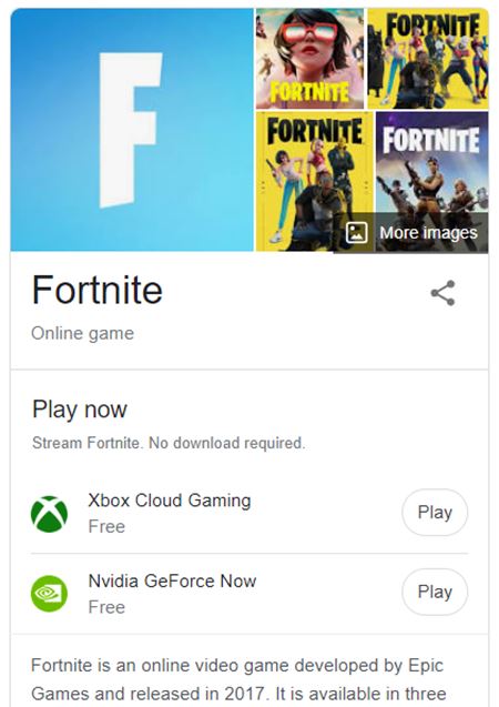 Google už testuje odklik na cloudové hranie hier pri ich vyhľadaní