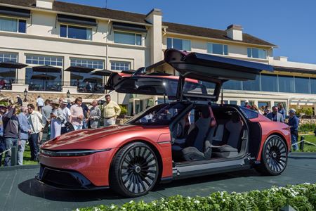 DeLorean naživo predstavil svoje nové auto Alpha5