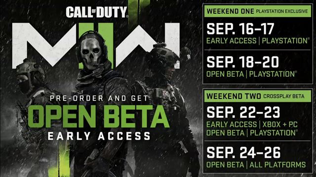 COD Modern Warfare II naplánovalo otvorenú betu, ukazuje F1 mapu