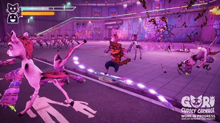 Gamescom 2022: V Gori: Cuddly Carnage budete vraždiť jednorožcov s mačkou na hoverboarde