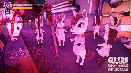 Gamescom 2022: V Gori: Cuddly Carnage budete vraždiť jednorožcov s mačkou na hoverboarde