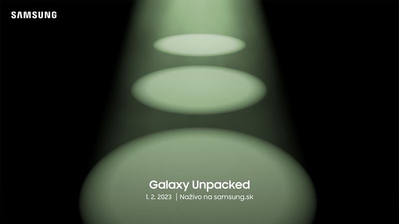 Samsung oficilne ohlsil Galaxy Unpacked event