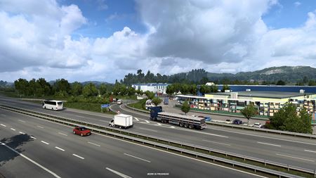 Euro Truck Simulator 2 ukazuje prepracovaný Frankfurt