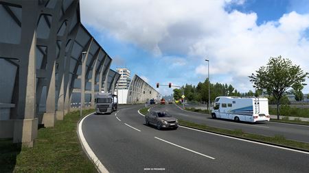 Euro Truck Simulator 2 ukazuje prepracovaný Frankfurt