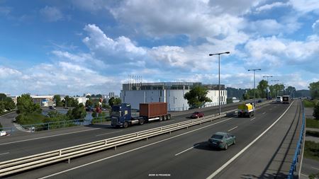 Euro Truck Simulator 2 ukazuje prepracovaný Frankfurt