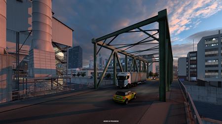 Euro Truck Simulator 2 ukazuje prepracovaný Frankfurt