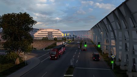 Euro Truck Simulator 2 ukazuje prepracovaný Frankfurt