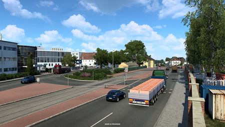 Euro Truck Simulator 2 ukazuje prepracovaný Frankfurt