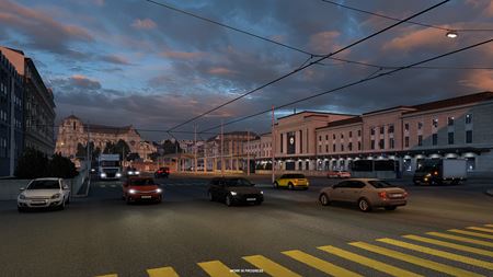 Euro Truck Simulator 2 ukazuje prepracovanú Ženevu