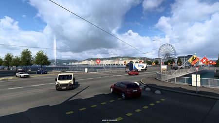 Euro Truck Simulator 2 ukazuje prepracovanú Ženevu
