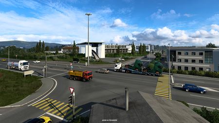 Euro Truck Simulator 2 ukazuje prepracovanú Ženevu