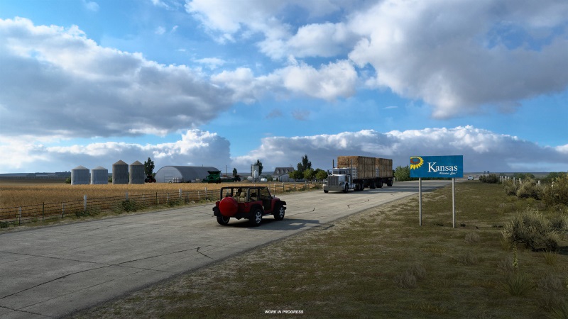 American Truck Simulator oficilne predstavil Kansas