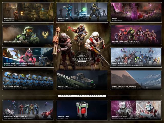 Halo Infinite práve spustilo piatu sezónu - Reckoning