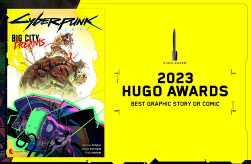 Cyberpunk 2077 komiks zskal prestnu cenu Hugo Award