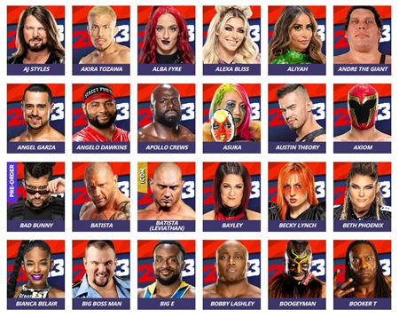 WWE 2K23 prinesie takmer 200 postáv, prinášame kompletný zoznam