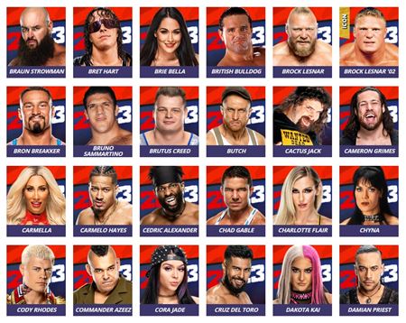 WWE 2K23 prinesie takmer 200 postáv, prinášame kompletný zoznam