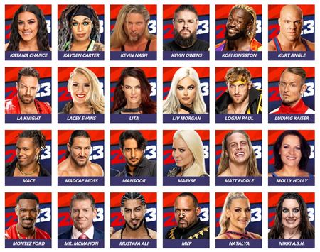 WWE 2K23 prinesie takmer 200 postáv, prinášame kompletný zoznam