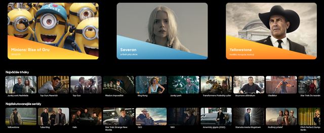 SkyShowtime služba bola spustená na Slovensku