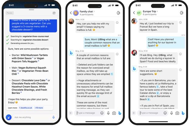 AI prichádza do Bingu a Edge na mobiloch, pribúda aj do Skype
