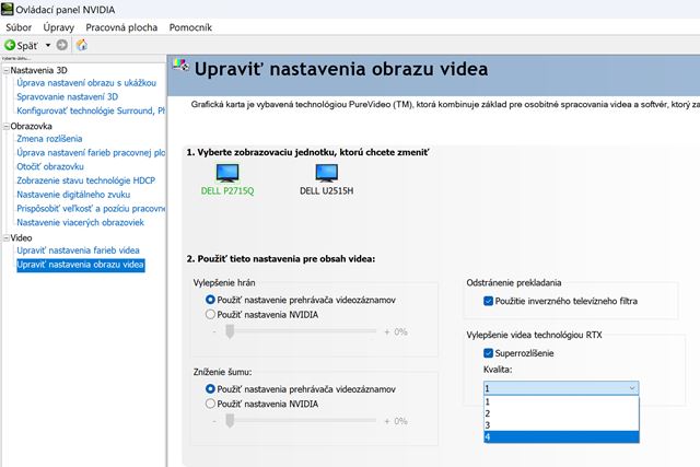 Nvidia prinesla ovládače s RTX Video Super Resolution funkciou pre web videá