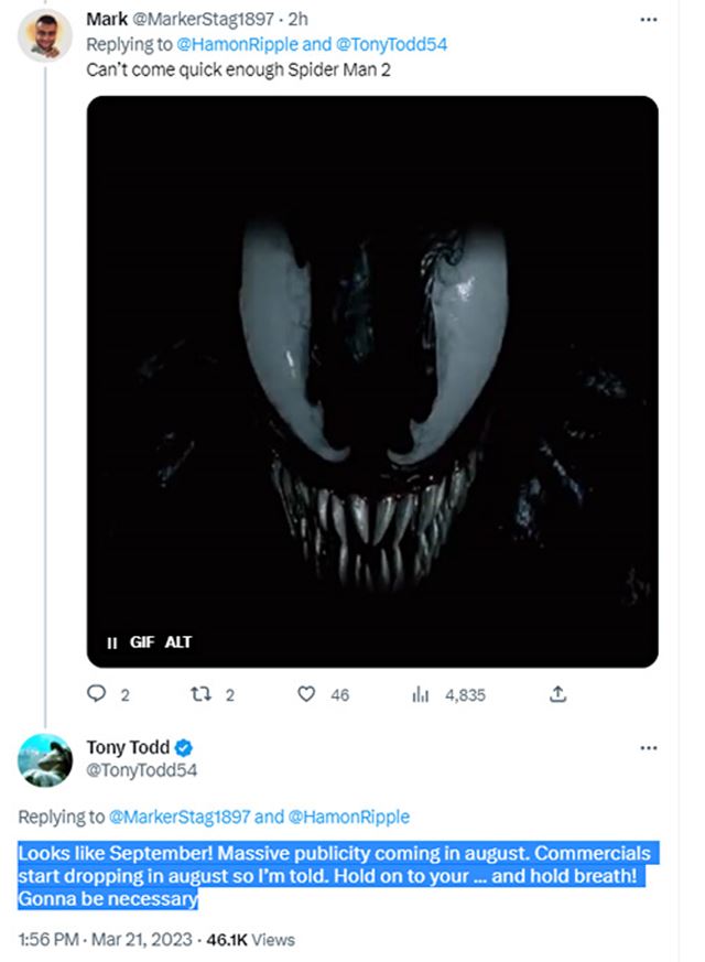 Vyjde Spider-man 2 v septembri?