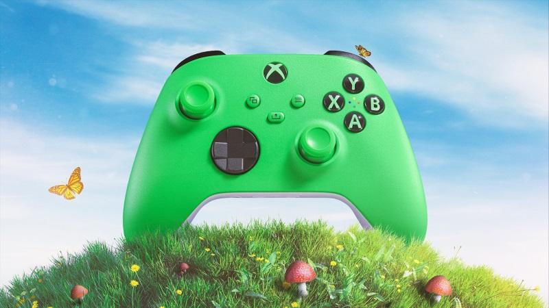 Xbox Velocity Green gamepad predstaven