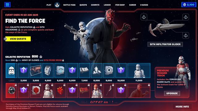 Star Wars sa vrátil do Fortnite