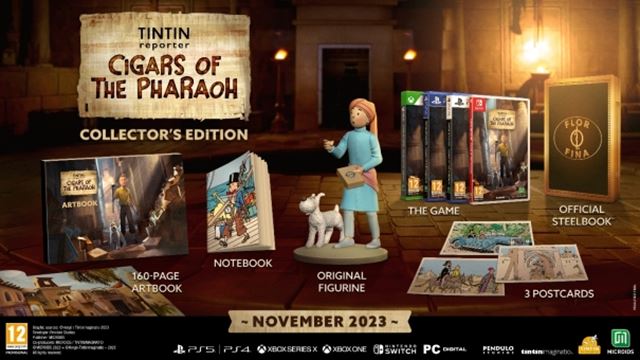 Tintin Reporter – Cigars of the Pharaoh ukazuje obsah limitky a zberateľskej edície