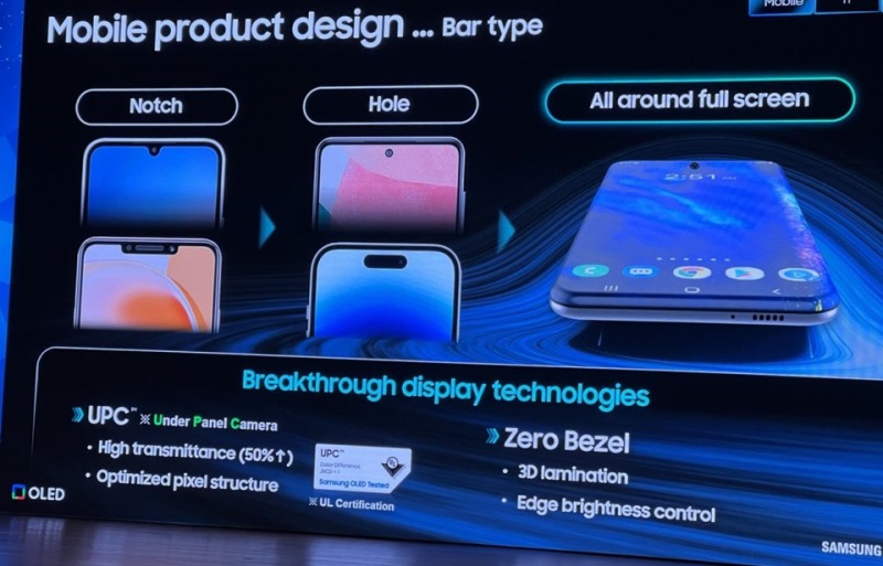 Samsung pripravuje mobil bez okrajov okolo displeja
