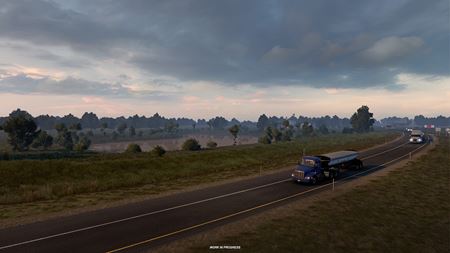 American Truck Simulator ukazuje rieky a jazerá Kansasu