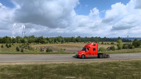 American Truck Simulator ukazuje rieky a jazerá Kansasu