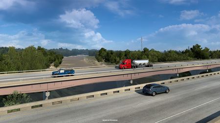 American Truck Simulator ukazuje rieky a jazerá Kansasu