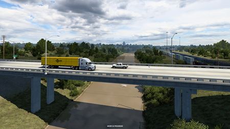 American Truck Simulator ukazuje rieky a jazerá Kansasu