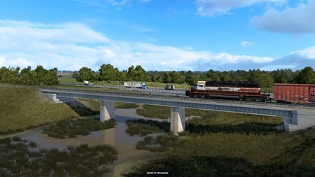 American Truck Simulator ukazuje rieky a jazerá Kansasu