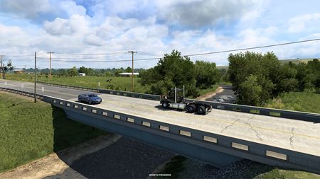 American Truck Simulator ukazuje rieky a jazerá Kansasu