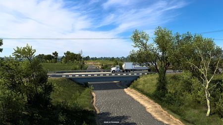 American Truck Simulator ukazuje rieky a jazerá Kansasu