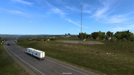 American Truck Simulator ukazuje rieky a jazerá Kansasu