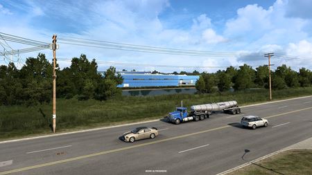 American Truck Simulator ukazuje rieky a jazerá Kansasu