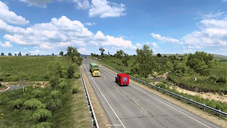 American Truck Simulator ukazuje rieky a jazerá Kansasu