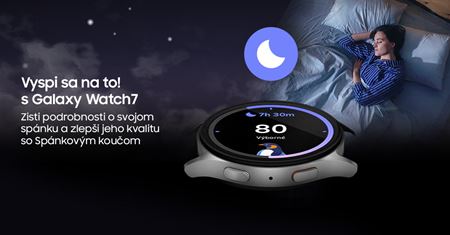 Zlepšite svoj spánok a vyhrajte múdre hodinky. Samsung spúšťa online kurz