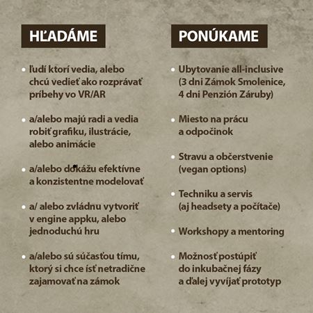 Vyskúšajte si tvorbu zážitkov pre virtuálnu a rozšírenú realitu na Smolenickom zámku