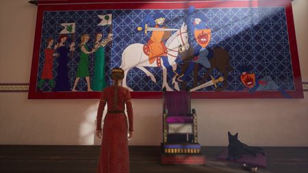 Elflock predvádza nasledovníčku trónu na hrade