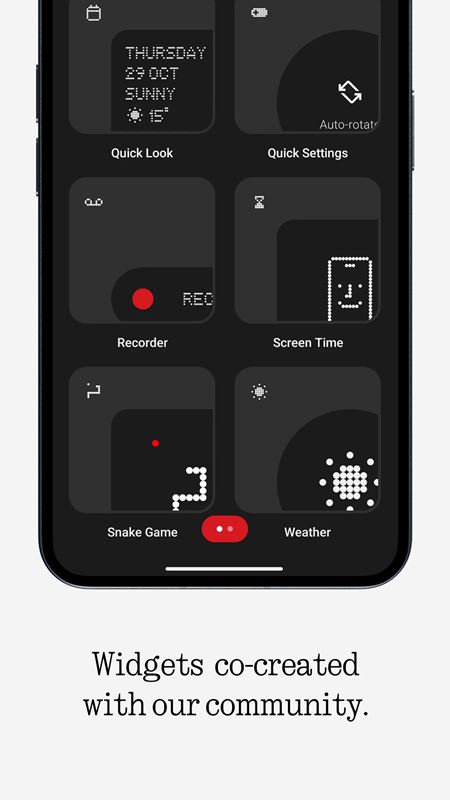 Nothing prináša klasického Hada v podobe Snake Game Widget