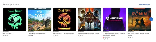 Sea of Thieves vedie predobjednávky na PS5 konzole