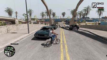 Zábery nám ukazujú GTA San Andreas na RTX Remix utilite