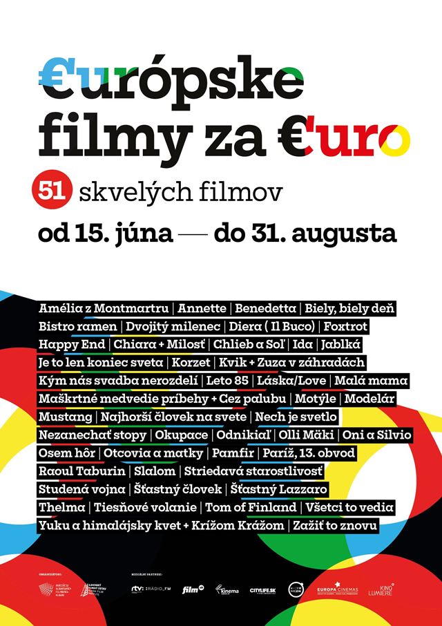 Obľúbený letný projekt Európske filmy za euro je späť!